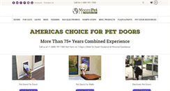 Desktop Screenshot of moorepet-petdoors.com